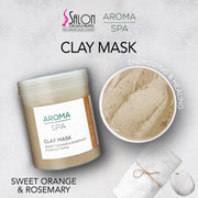 Aroma Sweet Orange & Rosemary Clay Mask 1000g | Spa Detox & Brightening Treatment